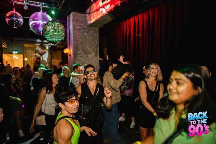 Auckland · On the dancefloor at a previous Back to the 90s event